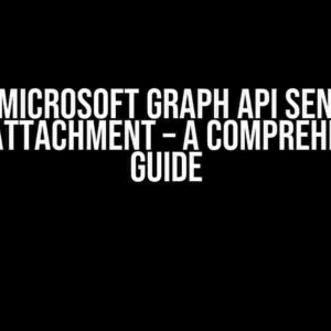 Sonar: Microsoft Graph API Send Email With Attachment – A Comprehensive Guide